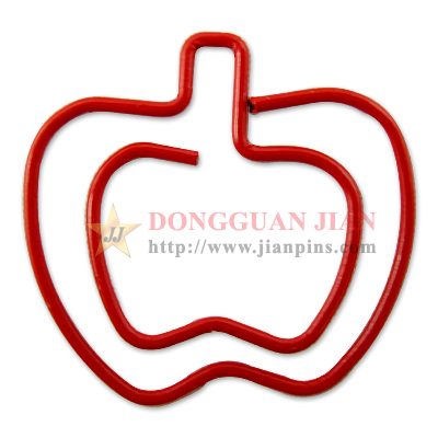 apple shape paper clip